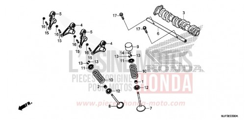 ARBRE A CAMES/SOUPAPE CRF1000DH de 2017